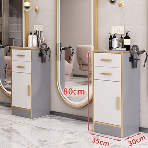 Latest Design Wood Salon Trolley with Removable Makeup <b>Storage</b> for Beauty Salon Living Room & Bathroom Use - Product Image 3