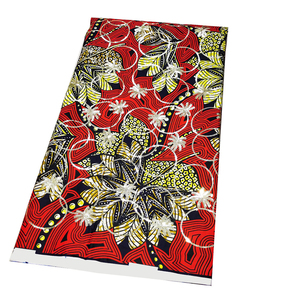 Moda Desgin vera cera Ankara blocco africano sequni stampe a cera tessuto 100% cotone Nigeria involucro stampato - Product Image 4