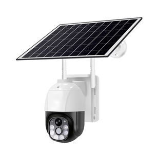 Caméra de surveillance extérieure à énergie solaire, caméra intelligente Wi-Fi à 360 degrés, caméra de sécurité domestique - Product Image 1