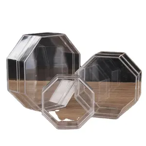 D10cm Small Octagonal Plastic Food Box Bird's nest Packing Box