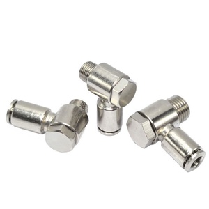 4 6 8 10 12 14 16mm Brass Nickel Stainless Steel Pneumatic Part Cylinder Air Fitting <b>Quick</b> Pipe <b>Connector</b> Manufacture - Product Image 6
