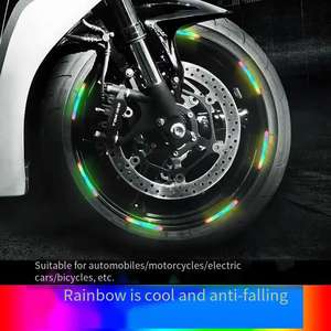 <span class=keywords><strong>Pegatinas</strong></span> Reflectantes Luminosas Impermeables y Duraderas para <span class=keywords><strong>Bicicleta</strong></span> YX, para Montar de Noche, para Ruedas, Accesorios para Bicicletas de Equilibrio para Niños - Product Image 3