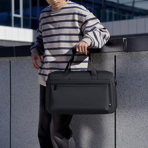 Sac de voyage portable en tissu Oxford de haute qualité, design plat sportif, fermeture éclair, échantillon gratuit, pliable, accessoire décontracté pour le bureau et les affaires - Product Image 5