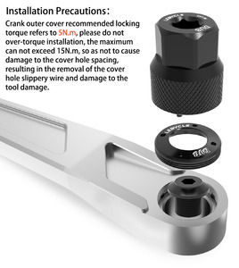 Outil pour bras de <span class=keywords><strong>manivelle</strong></span> de vélo LEBYCLE pour <span class=keywords><strong>extracteur</strong></span> de capuchon de bras de <span class=keywords><strong>manivelle</strong></span> SRAM DUB, outil de réparation de vélo <span class=keywords><strong>VTT</strong></span> - Product Image 4