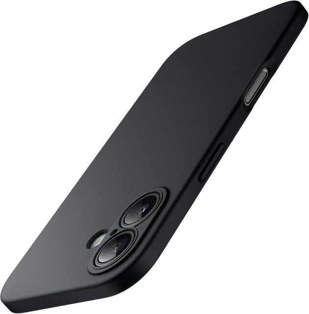 Slim Fit Case for iPhone 16 6.1-Inch, Camera Lens Full Protection, Soft TPU Thin Protective Phone Cover with Matte Finish