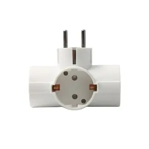 European standard italy germany 2 round pin conversion plug extension socket