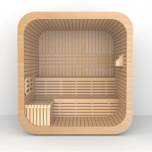 Sauna Finlandesa de Lujo para Exteriores, para 4 Personas, con Vapor Húmedo, Vapor Seco Tradicional, Kit de Sauna Exterior con Estufa y Piedras - Product Image 2