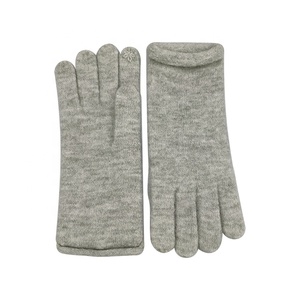 Gants en acrylique pour écran tactile, pour l'hiver, le cyclisme, usage quotidien, élégants, fins, tricotés sur mesure, design floral, pour femmes - Product Image 1