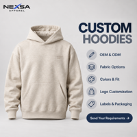 Sweat-shirts et pulls texturés à marque privée pour hommes, avec épaules tombantes, poche kangourou, décontractés, coupe oversize, logo personnalisé, vente en gros