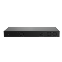 Switch PoE L2 Terkelola 24 Gigabit RJ45, 2 Gigabit SFP Uplink, 400W, Budget 802.3af/at/bt, QoS, Kapasitas 56Gbps, 8K MAC, WEB/SNMP