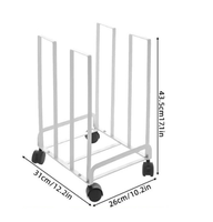 Chariot de rangement métallique à roulettes pour cartons, support mobile en carton pour rangement, support mural simple pour boîtes en carton, gain de place