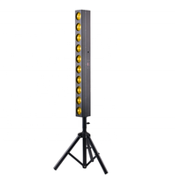 Barre de projecteurs LED professionnelle pour scène, 10x12W, blanc chaud ou ambre, contrôle matriciel, effet wall wash et beam