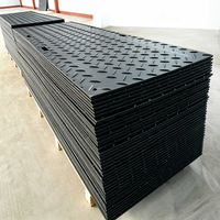 Plaque de protection routière en HDPE 4x8 pieds, tapis de protection du sol antidérapant, tapis d'accès robuste pour chantier de construction