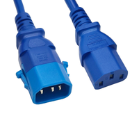 Câble d'alimentation PDU certifié VDE CE UL IEC C14 vers C13 10A/15A 250V 3x0.75mm 18AWG Cuivre pour rack de serveur - HENG-WELL
