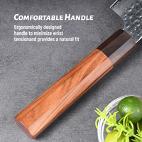 Couteau de Chef Kiritsuke 8 Pouces en Acier Inoxydable VG10 Damas, 67 Couches, Design Oriental en Bois, pour Cuisine Commerciale et Désossage Alimentaire