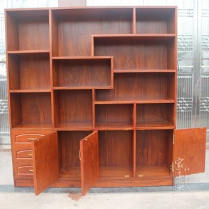 Redwood Sandalwood <b>Solid</b> <b>Wood</b> <b>Bookcase</b> Chinese Style Art Storage Cabinet & Rack Model 01 01 Home Furniture <b>Bookcase</b> 01 - Product Image 3