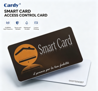 Kartu Kontrol Akses RFID 13.56MHz Kustom Grosir Fudan F08 PVC S50 Kartu Pintar Tahan Air Kartu Kunci Hotel Sistem Parkir