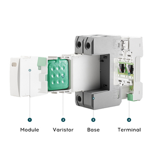 WRDZ DC SPD 275V parafulmine 4 poli dispositivo di <span class=keywords><strong>protezione</strong></span> contro le sovratensioni 20KA-40KA T2 - Product Image 5
