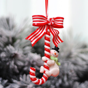 Nueva Decoración <span class=keywords><strong>Navideña</strong></span>, Pequeño Colgante de Bastón de Caramelo, Adornos y Suministros para Navidad - Product Image 6