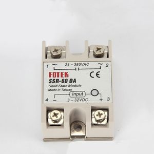 Relé de Estado Sólido OKN1205-4 60A SSR 60DA, Control de CC a CA, 3-32 VCC, 24-380 VCA, Alta Potencia - Product Image 2