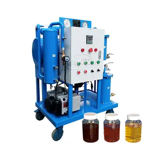 Máquina de filtración de aceite de turbina de separación al vacío de planta de acero de marca superior