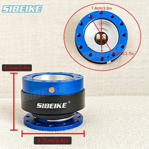 Adaptateur de moyeu de volant à dégagement rapide universel JDM SIBEIKE avec bouton, kit de fixation rapide - Product Image 6