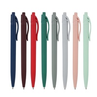 Stylo bille à pression en plastique avec colle en spray, 1,0 mm, couleur macaron, nouveauté bonbon, cadeau d'hôtel, modèle FQ201, logo personnalisé, en stock
