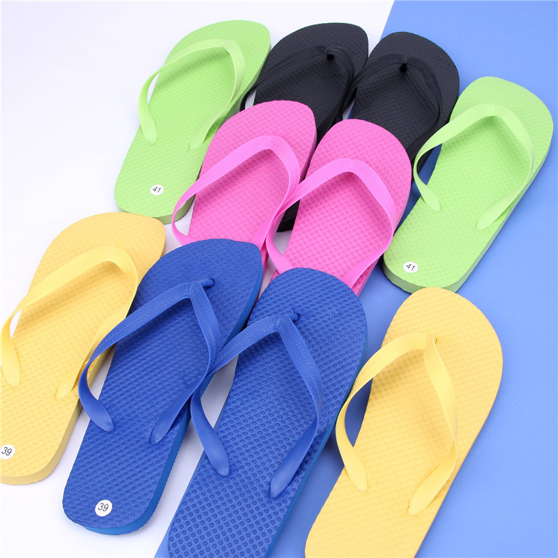 Custom Loog EVA PE Flip Flops Slippers For Mens and Women Beach Flipflops
