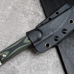 Couteau à lame fixe en acier inoxydable D2 fait main, qualité supérieure, couteau de camping personnalisé OEM avec étui en cuir, prix de gros - Product Image 5