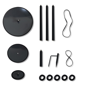 JH-Mech Comedero para Pájaros Silvestres de Exterior, Altura Ajustable, Negro, Poste de Metal de 70 Pulgadas con Base de 2 Puntas - Product Image 3