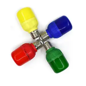 High power led bulbs T10 5W 10W 15W light bulb led Color energy saving bulb yellow green blue red