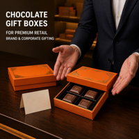 Boîte cadeau en chocolat personnalisée en gros, boîte d'emballage en chocolat avec couvercle et base, logo personnalisé, taille personnalisée