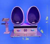 Machine de jeu de la réalité virtuelle 9D VR de jeux de la chaise VR d'oscillation d'oeufs de 9D VR