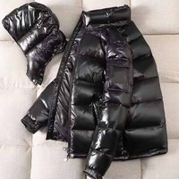 Manteau d'hiver rembourré en duvet épais de haute qualité personnalisé, veste matelassée à capuche pour l'extérieur, avec toile et fermeture éclair, pour hommes