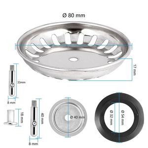 874Sy <b>Stopper</b> Kitchen Stainless Steel <b>Sink</b> Net <b>Drain</b> Strainer - Product Image 6