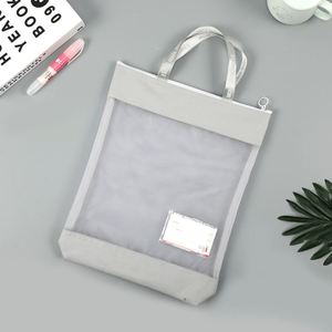Bolsa de Archivo Portátil Tridimensional con Cierre para Estudiantes, Bolsa para Documentos Impermeable y a Prueba de Polvo, Bolsa de Archivo de PVC, Bolsa para Documentos de Oficina - Product Image 5