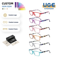 Gafas de Lectura Multicolor Ligeras con Bloqueo de Luz Azul para Mujer, con Bisagras de Resorte, Antideslumbrantes, para Computadora