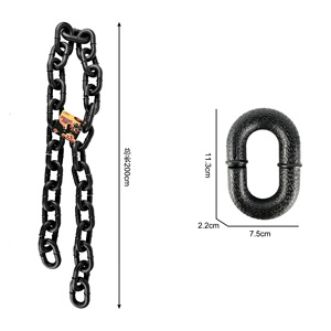 Fiesta de Halloween, cadenas de metal de plástico realistas, cadenas de decoración para casa <span class=keywords><strong>embrujada</strong></span>, rendimiento de Bar - Product Image 2