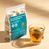 Tisane de graines de Sterculia séchées et de fruit du moine : Apaise la gorge, soulage la sécheresse, favorise une respiration claire et une hydratation naturelle 120g