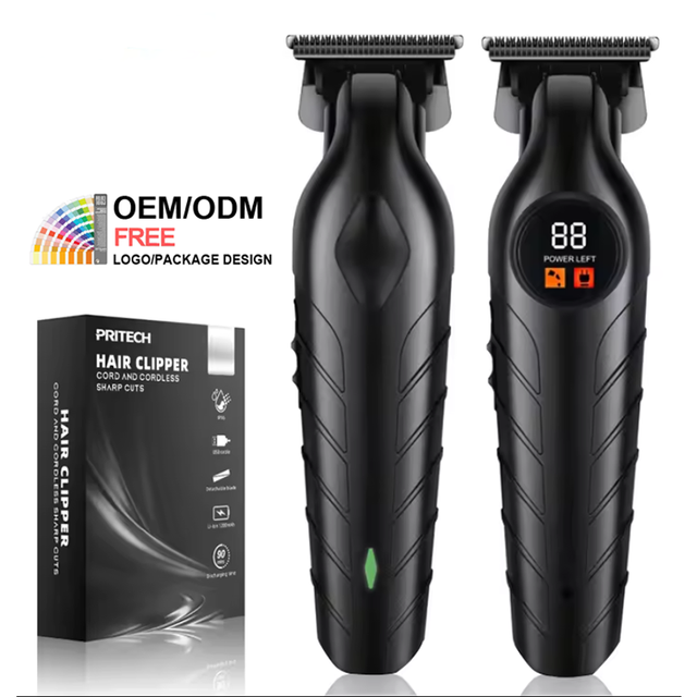 Type-c 7000rpm Chargeable Hair Cutter Rechargeable Hair Clipper zero Gapped T Balde Liner Detail Electric Cordless Hair Trimmer