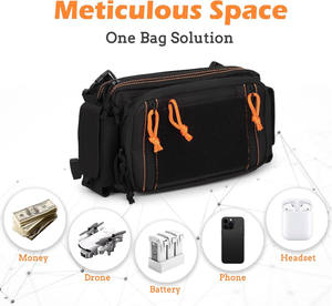 กระเป๋าคาดอก Lupu Tactical ตัวอย่างฟรี รับทำโลโก้ตามสั่ง แบบ OEM/ODM ทนทานต่อการสึกหรอ สำหรับผู้ชาย - Product Image 4