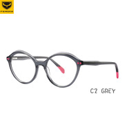 FEROCE offre spéciale lunettes colorées en cristal, montures rondes en acétate de stratification pour enfants