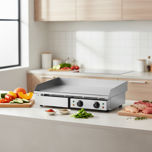 <span class=keywords><strong>Plancha</strong></span> à induction <span class=keywords><strong>électrique</strong></span> commerciale 220V à chauffage rapide pour <span class=keywords><strong>table</strong></span>, 4,4 kW, pour crêpes - Product Image 1