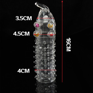 Testa di elefante a forma di forma di pene da uomo estensione riutilizzabile magica lavabile in silicone preservativo drago per uomo - Product Image 5