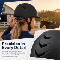 Casque d'équitation VMAXET en matériau PC+EPS, léger, protecteur de sécurité équestre, réglable, respirant, 7 aérations