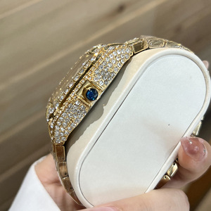 Orologio di Lusso con Diamanti 2026 da Uomo, Stile Hip Hop Bling Bling, Orologio da Polso Iced Out, Orologio Quadrato alla Moda Impermeabile - Product Image 6