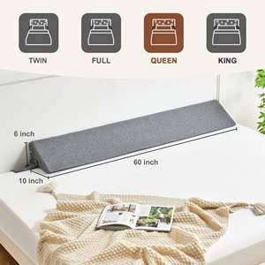 Oreiller de cale de lit personnalisé en usine pour tête de lit Gap Filler Memory Foam Soft Back Support entre tête de lit et <span class=keywords><strong>matelas</strong></span> - Product Image 2