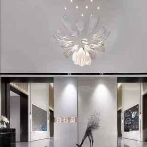 Zeal Lighting Custom <b>Chandeliers</b> Pendant Gold High Ceiling <b>Light</b> Hanging Crystal Modern <b>Chandelier</b> - Product Image 3