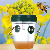 Trampas para moscas de frutas para exteriores, trampa para moscas de frutas resistente al agua, luminiscencia alimentada por energía Solar para matar plagas