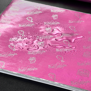 Custom Waterproof Aluminum Foil Sandwich <strong>Wrap</strong> Sheets Insulated Foil Laminated for Food &amp; Cake Burrito Burger Wrapping <strong>Paper</strong> - Product Image 6